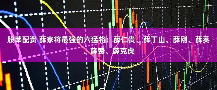 股莘配资 薛家将最强的六猛将：薛仁贵、薛丁山、薛刚、薛葵、薛赞、薛克虎